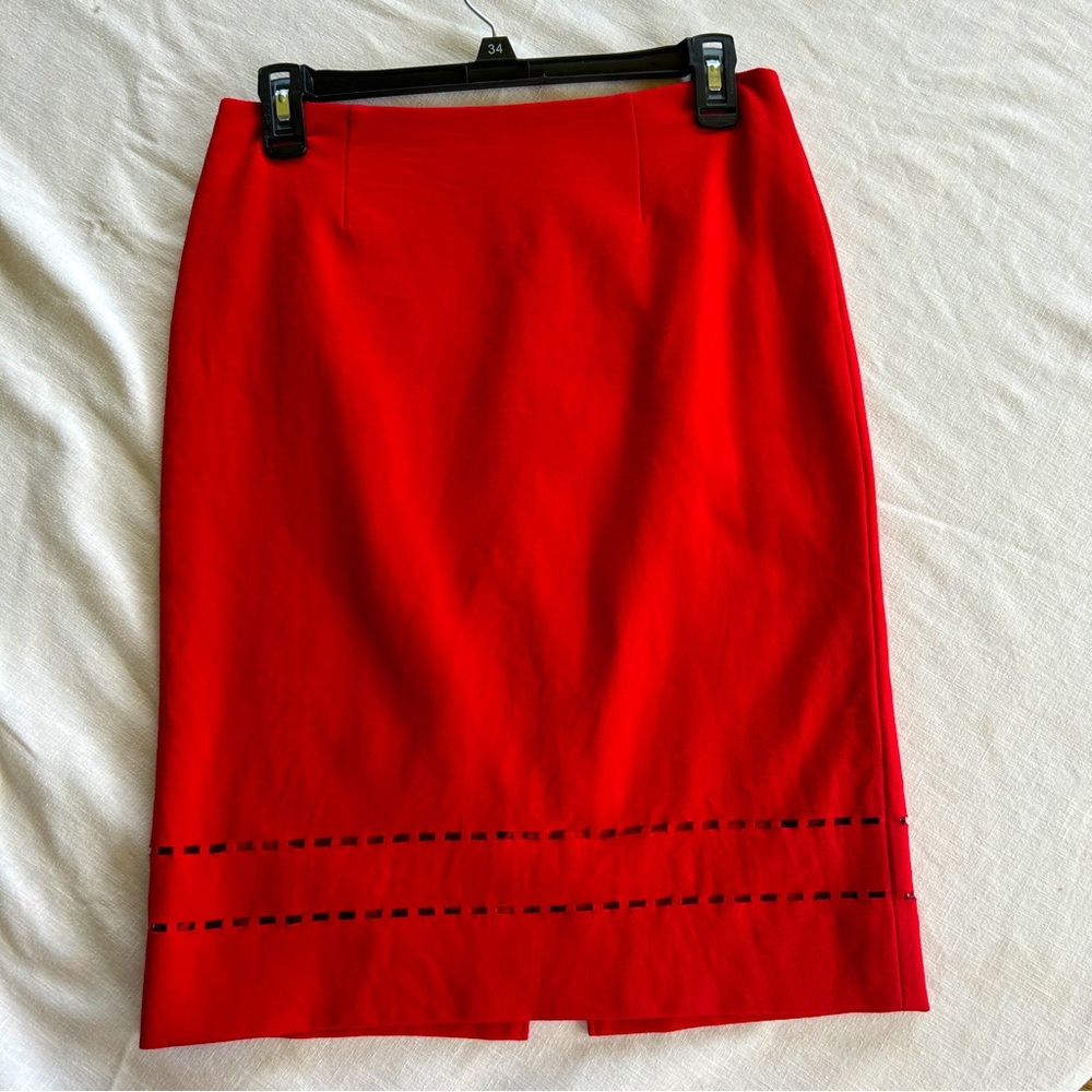 Worth New York Red Skirt - Size 2